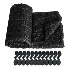 Wholesale Of Original Sunshade Net Fabric, High-density, Anti-aging, Custom Cutting For Sun Protection And Rain Shelter. (Option: Black)